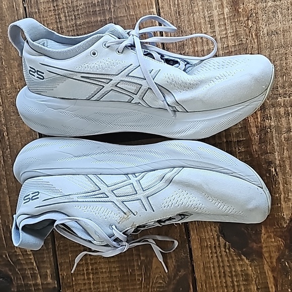 ASICS Gel Nimbus 25 sz women's sz 10.5 gray - Picture 7 of 9